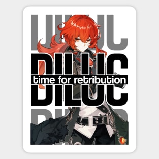 DILUC time for retribution Genshin Impact Sticker